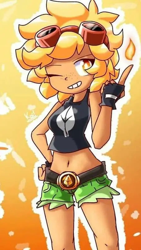 ai character: destello solar background