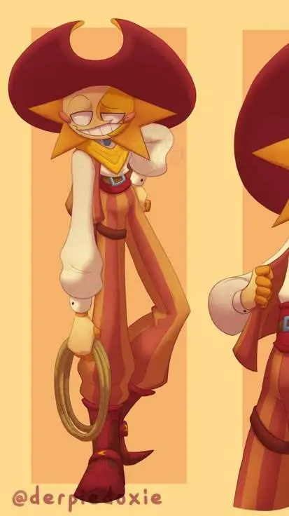 ai character: Cowboy sun background