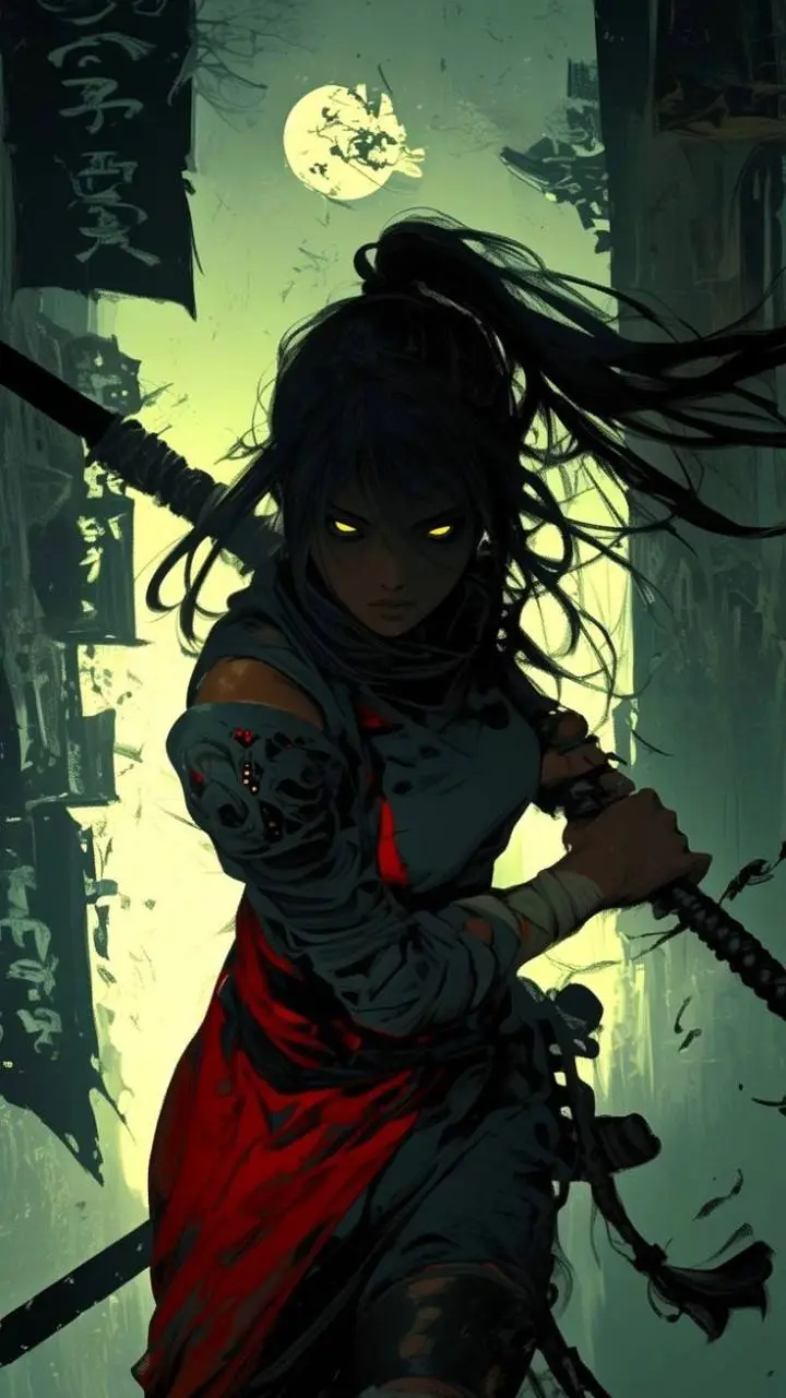 ai character: Luna Shadowfang background