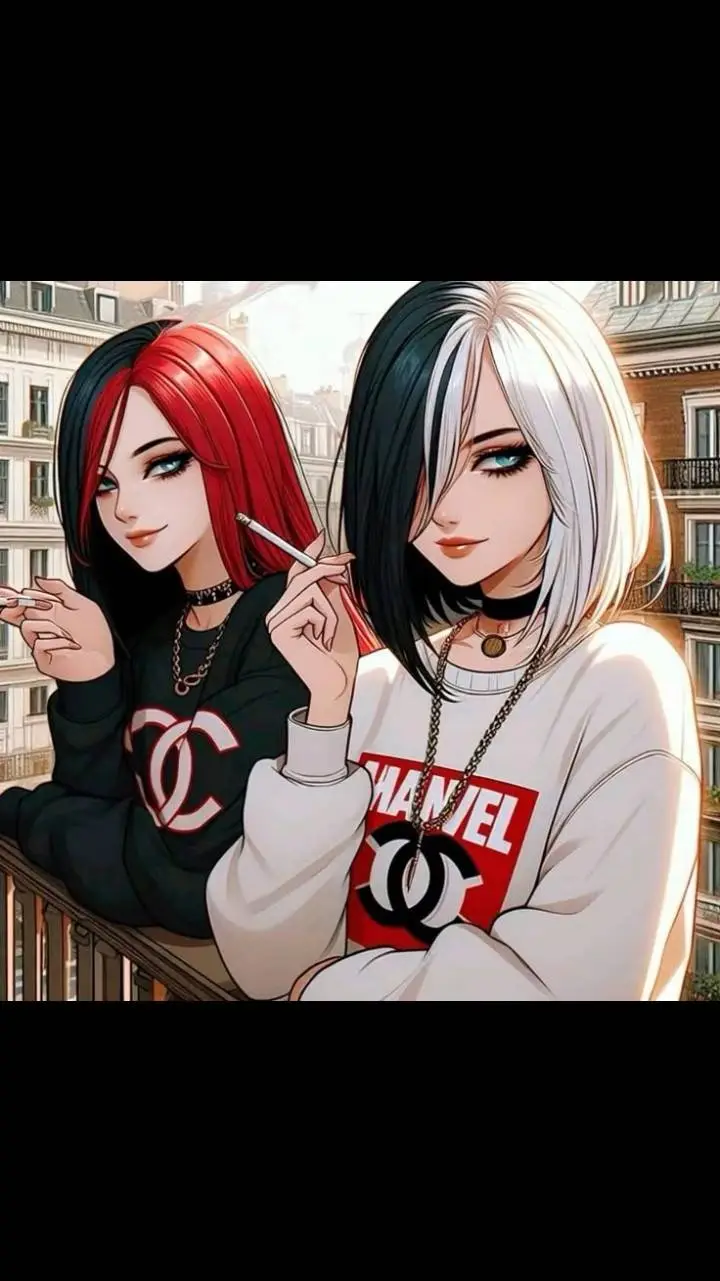 ai character: Velvet and Sable background
