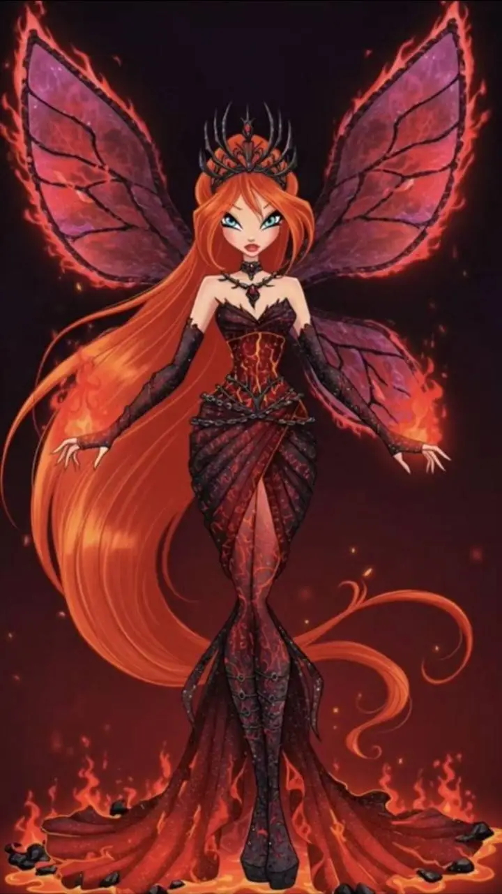 ai character: Emberine background