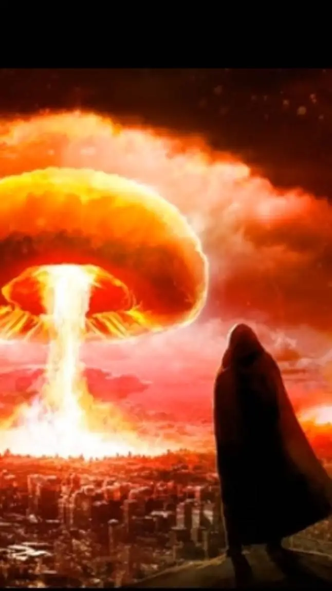 ai character: Nuclear bomb background