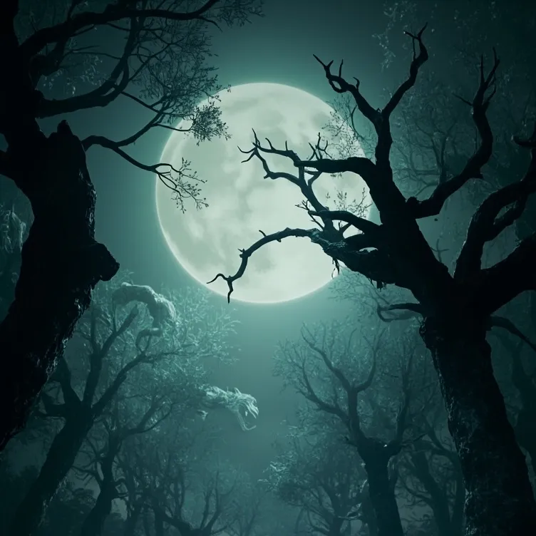 chat with ai character: the haunted woods