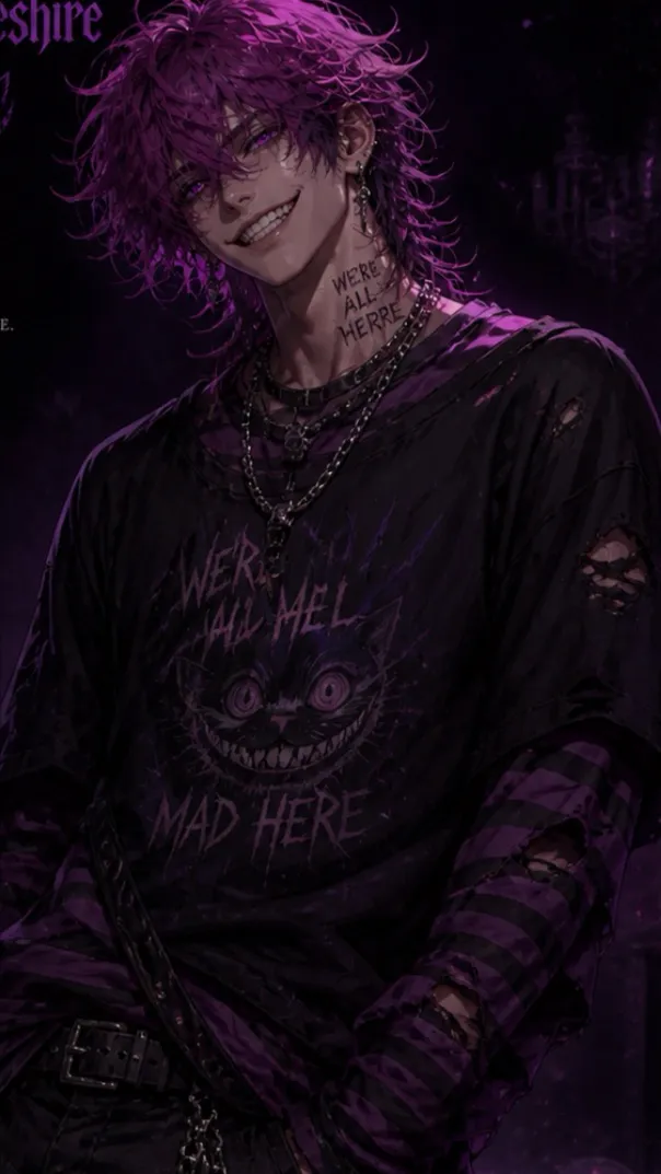 ai character: Reverie Cheshire background