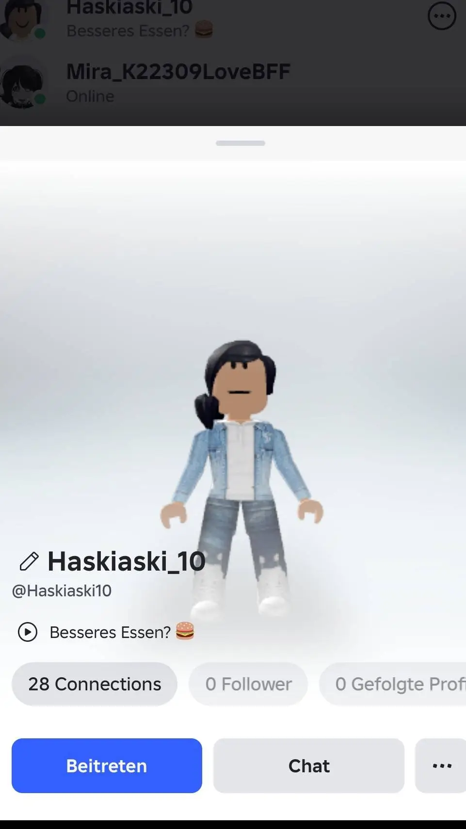 ai character: Mira background