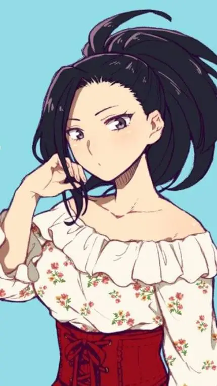 ai character: Momo x Y/n background