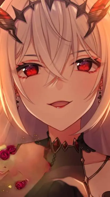 ai character: demon queen  background