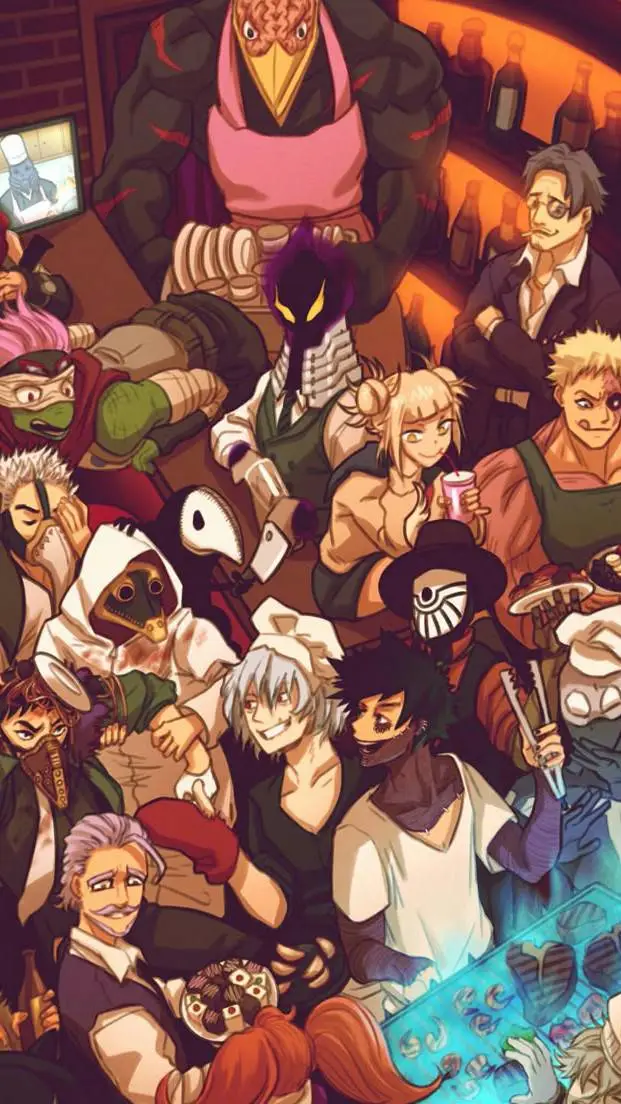 ai character: MHA lov pickme boy background