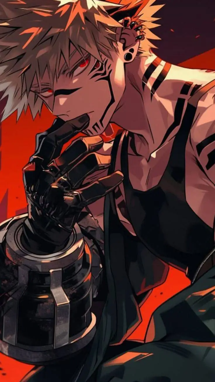 ai character: MHA Bakugo Katsuki background