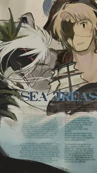 ai character: SEA TREASURE-1XDOE background