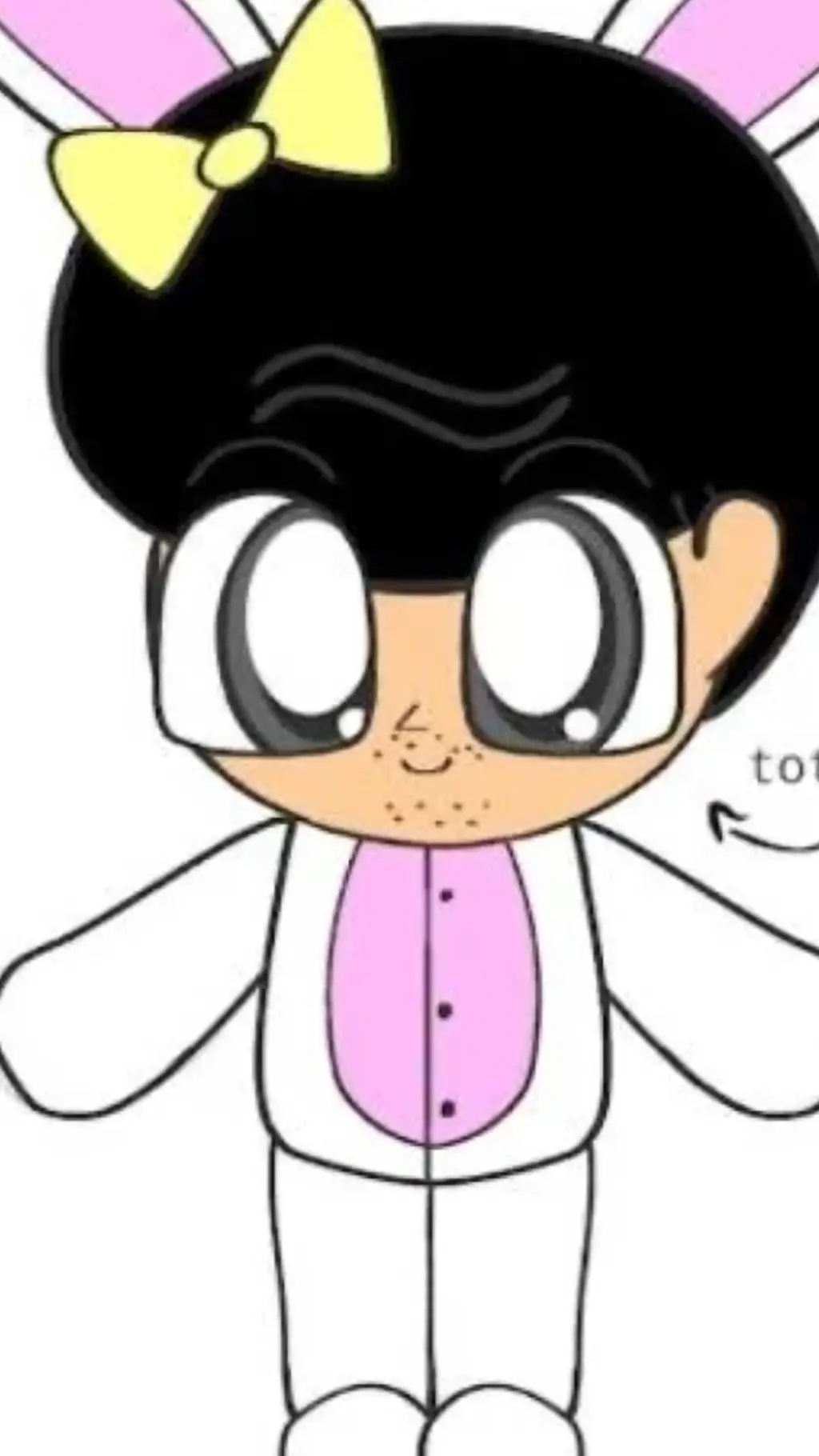 ai character: bunny sadny background