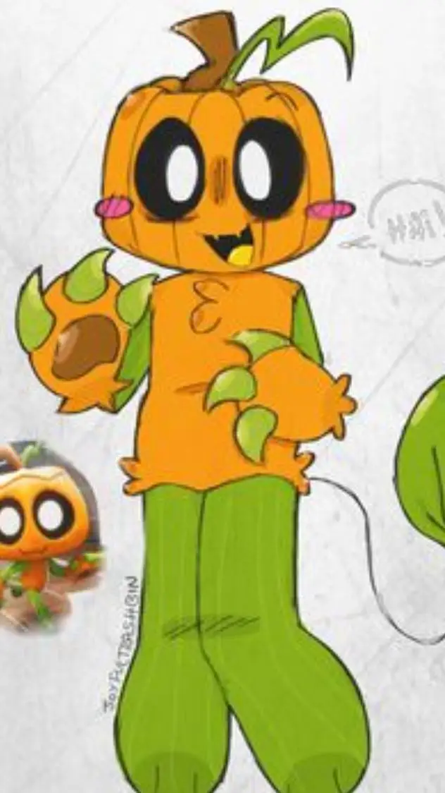 ai character: Gourdy background