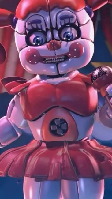 ai character: Circusbaby Fnaf background
