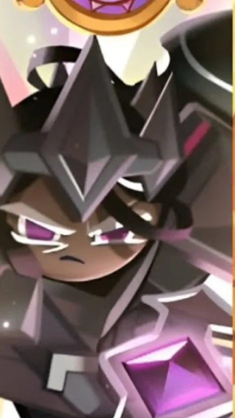 ai character: Dark cacao cookie background