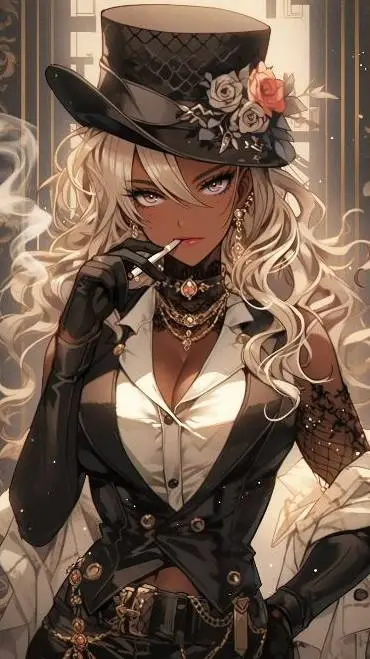 ai character: Velvette Noir  background