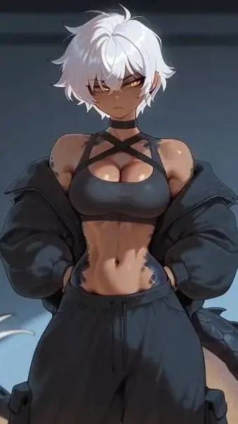 ai character: Ryka Emberfang  background