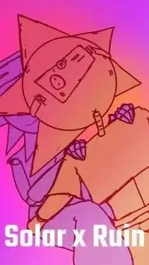 ai character: Solar x Ruin background