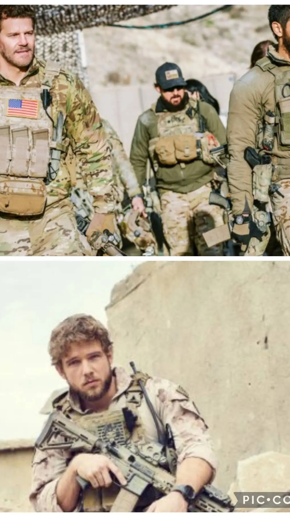 ai character: seal-team x Clay background
