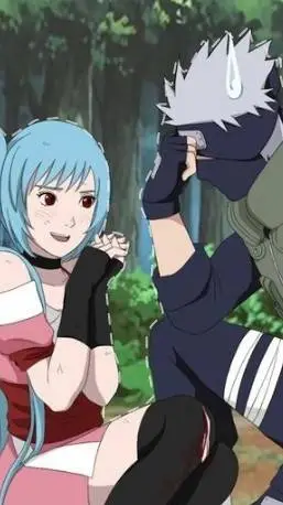 ai character: izumi y kakashi background