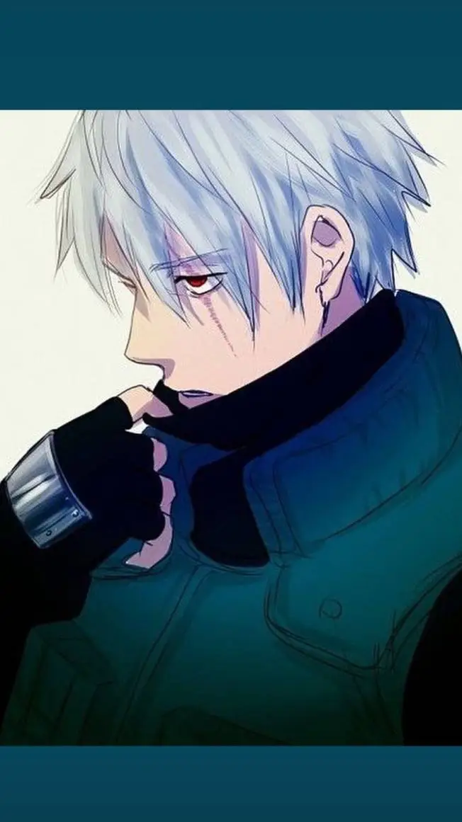 ai character: la cara de kakashi background