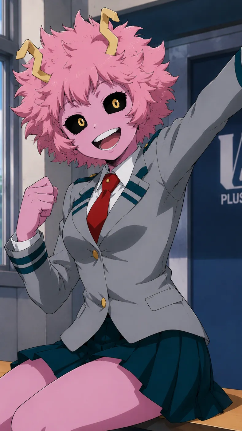 ai character:  Mina Ashido background