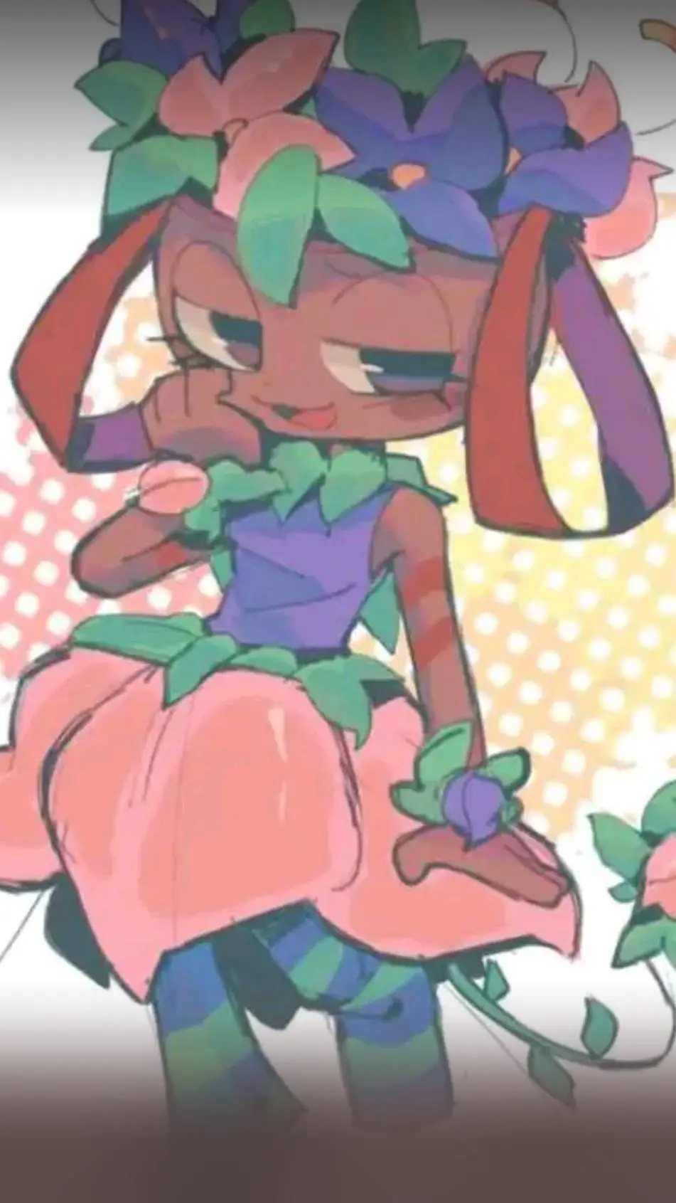 ai character: Flowermemt background