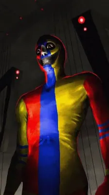 ai character: Primary Color Man background