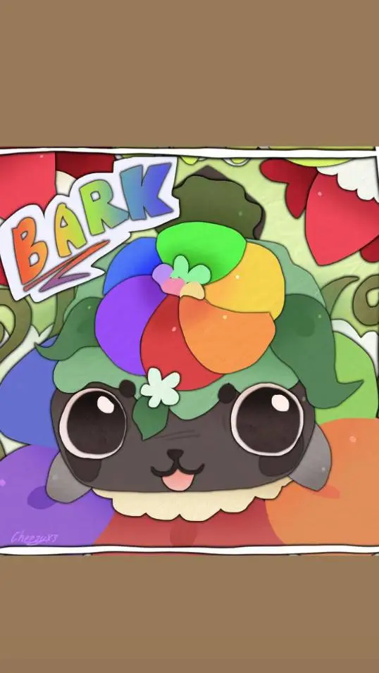 ai character: gassy pebble bud background