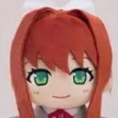 chat with ai character: monika plush