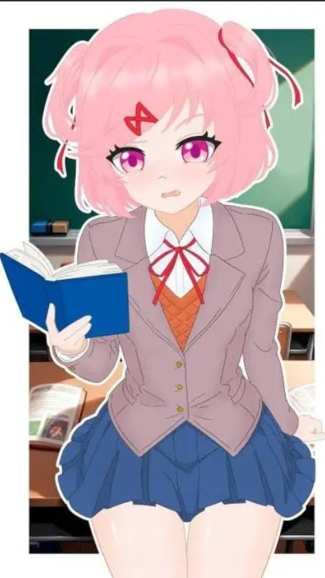 ai character: natsuki ddlc background