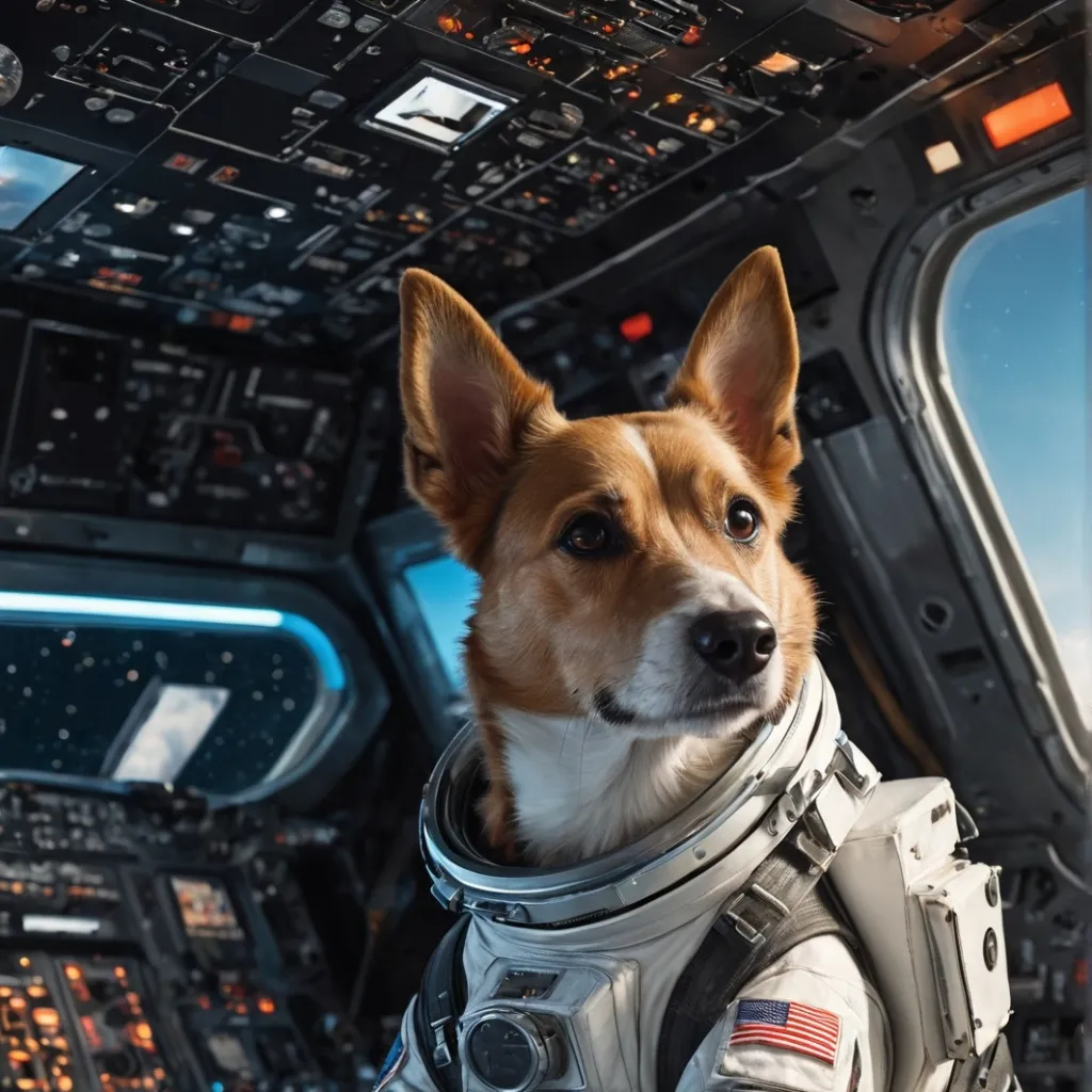 chat with ai character: perro astronauta 
