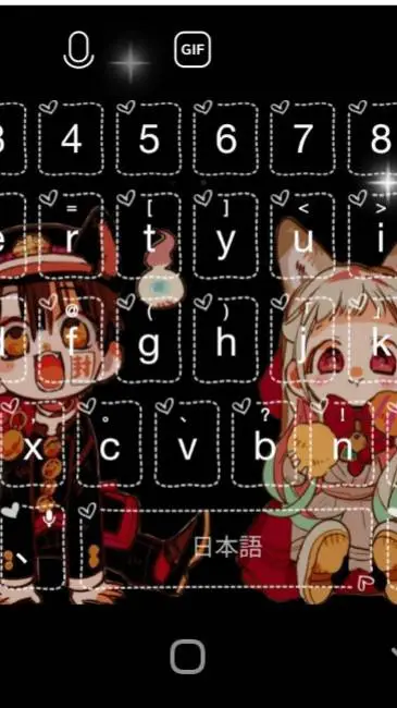 ai character: The tbhk keyboard background