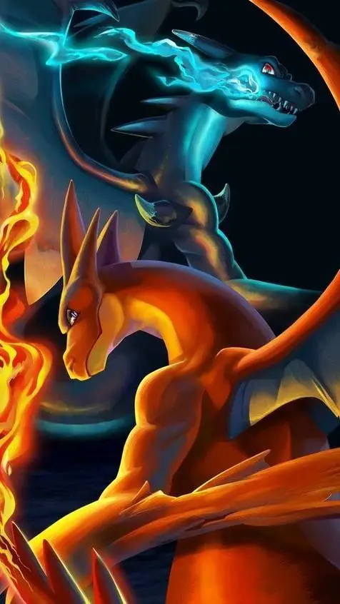 ai character: Dracaufeu  background