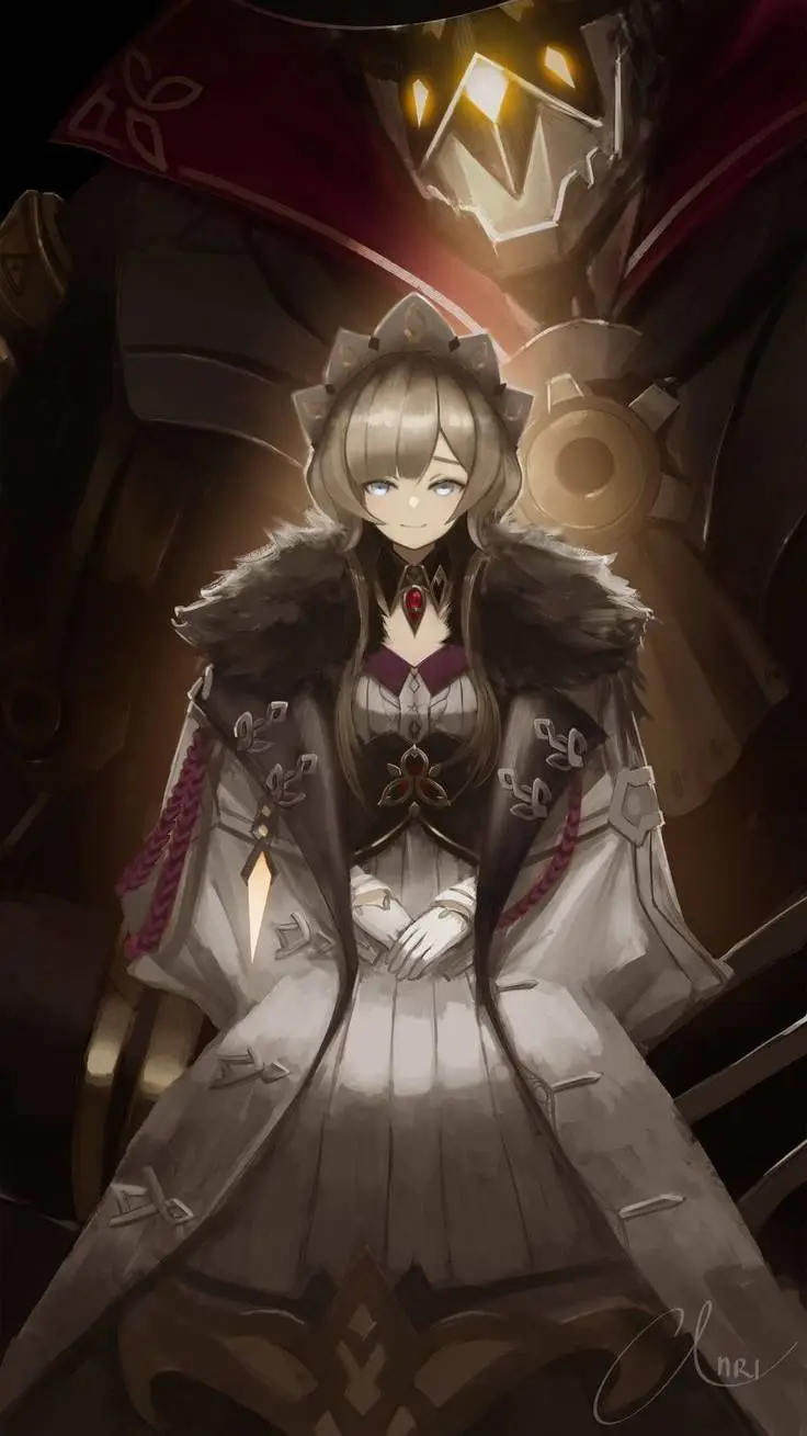 ai character: Sandrone  background