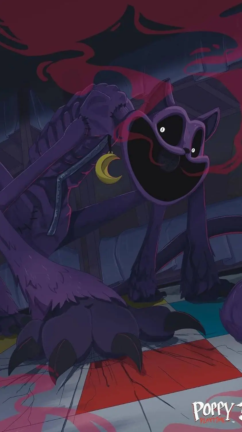 ai character: Catnap 😼💜 background