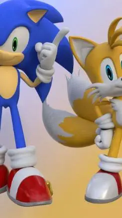 ai character: tails x sonic background