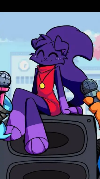 ai character: purple  background