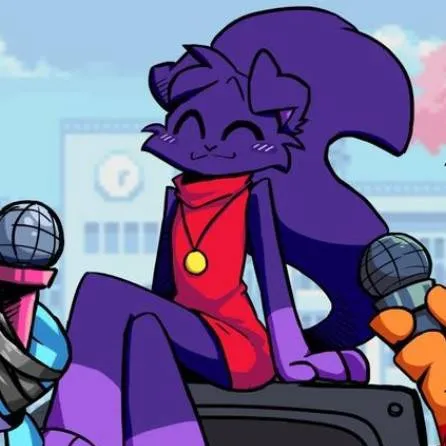 chat with ai character: purple 