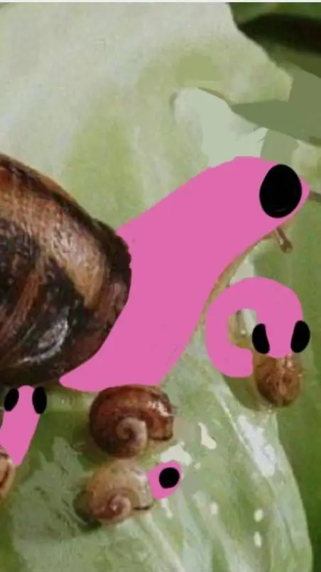 ai character: snail-worm background
