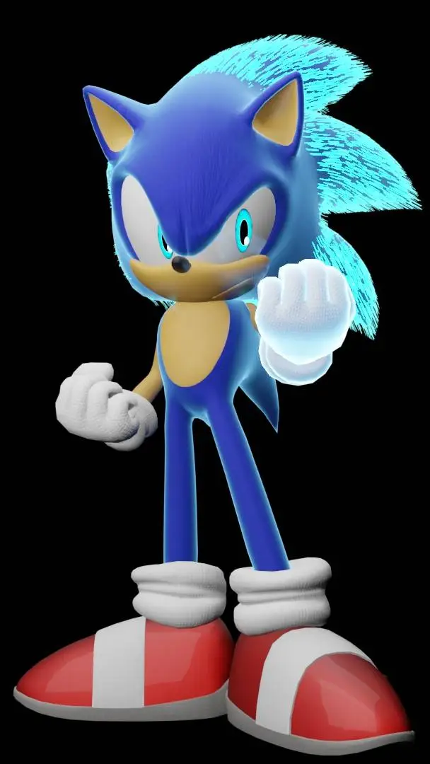 ai character: Electricity Sonic  background
