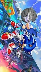 ai character: 1991 to 2026 Sonic background