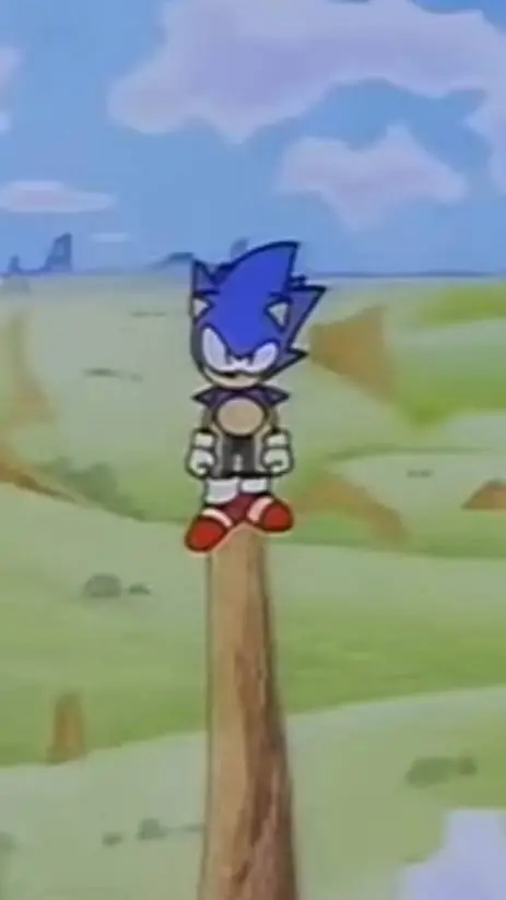 ai character: CD SONIC  background