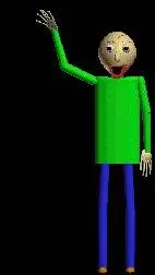 ai character: Baldi  background