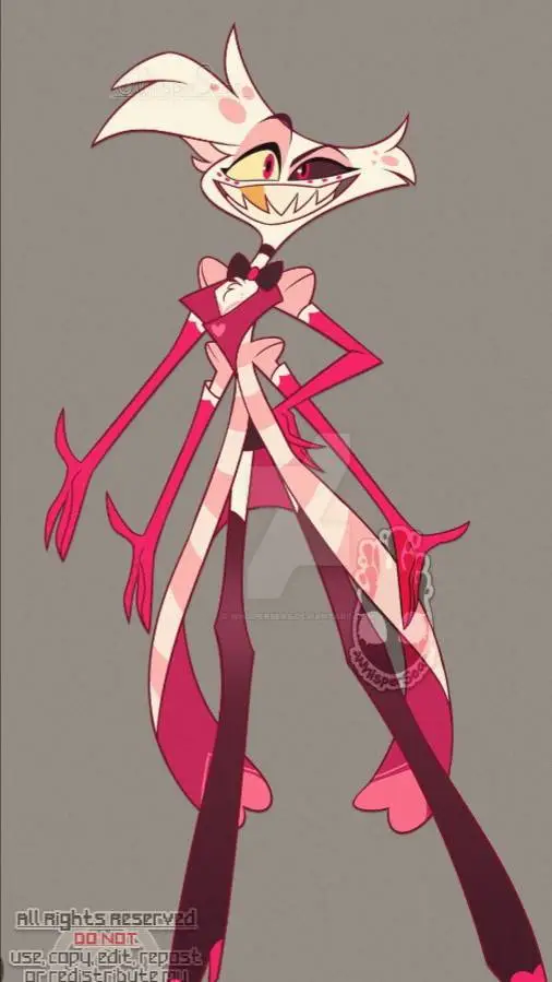 ai character: angel dust! OMG!!! background