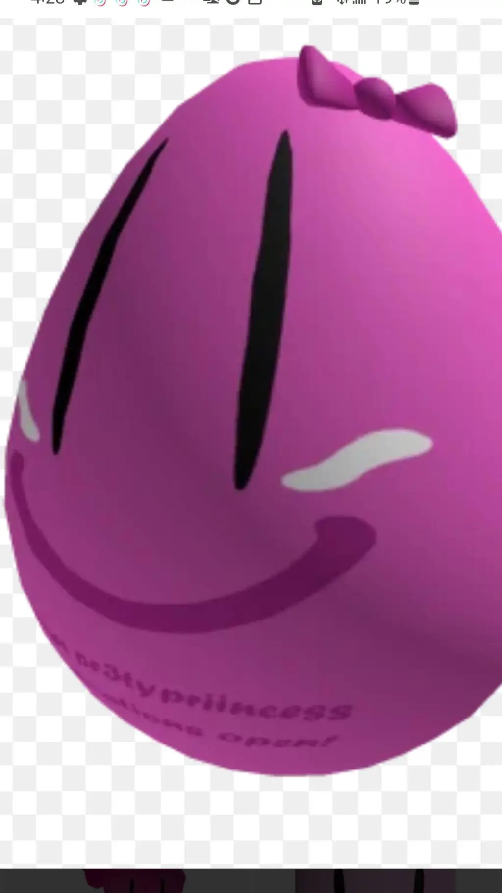 ai character: egg pt3ttyrincess background