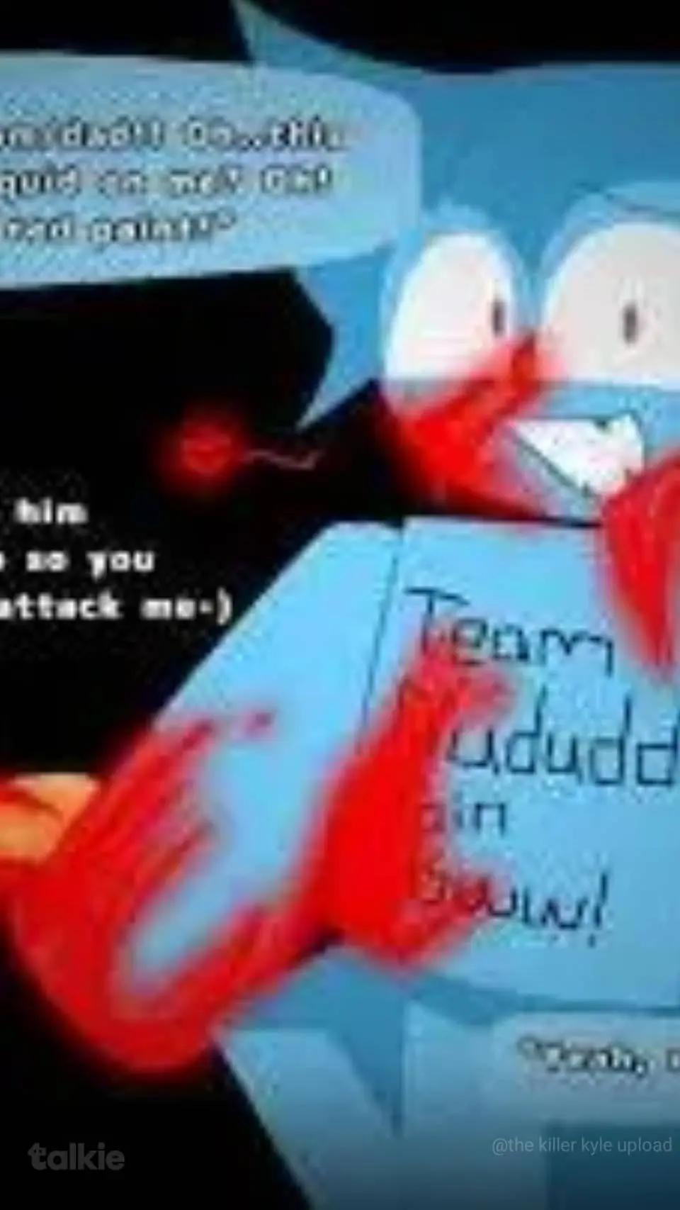ai character: yandere bluudud  background