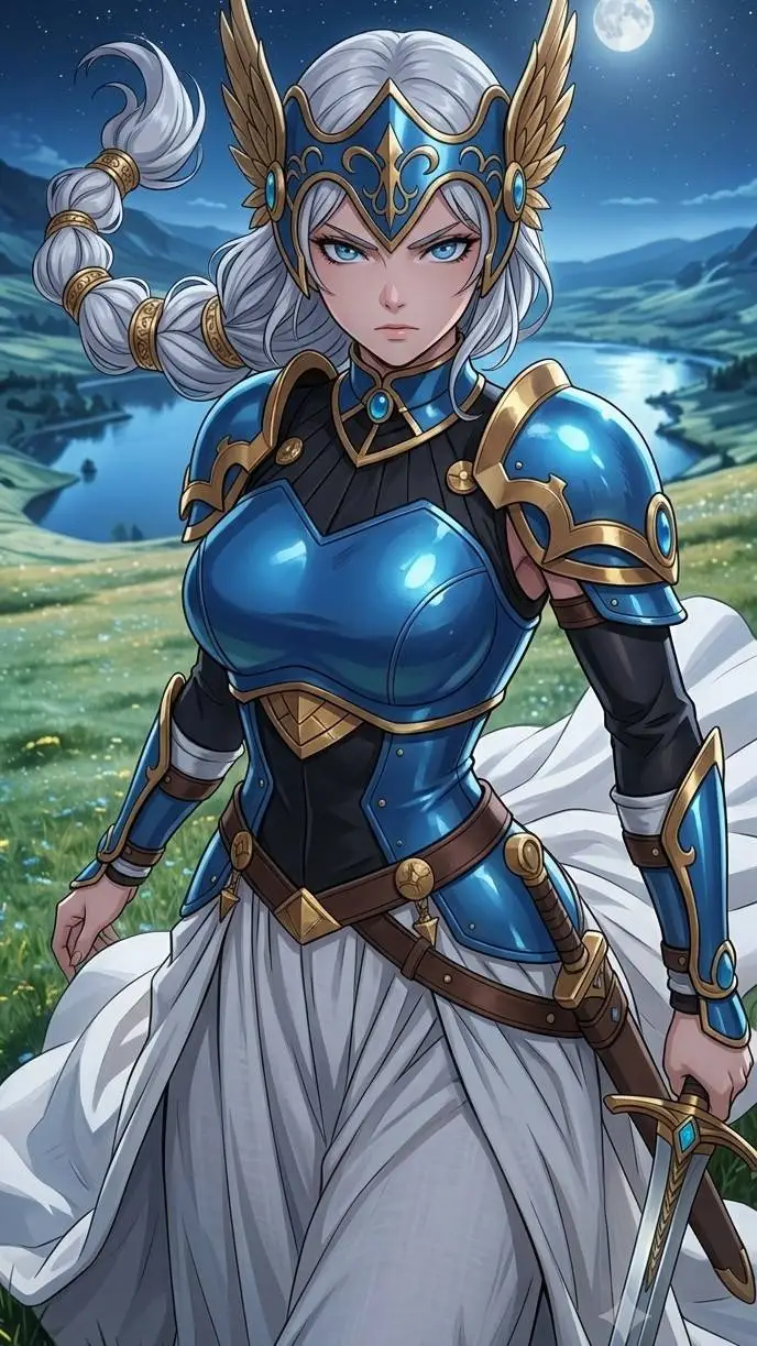 ai character: angelina valley background