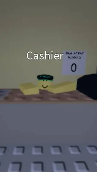 ai character: cashier background