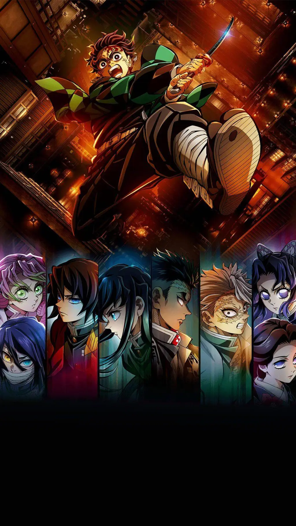 ai character: Ghost Hashira background