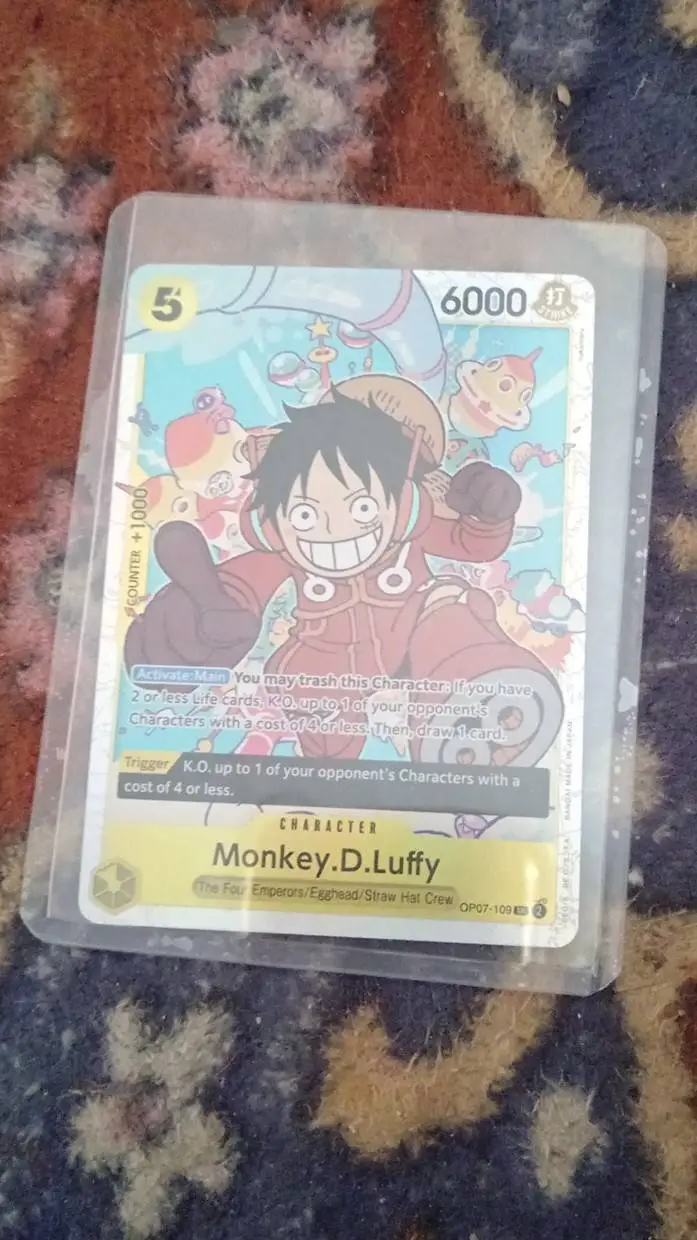 ai character: Monkey D luffy background